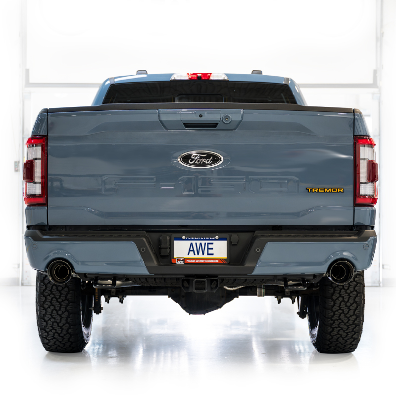 Ford F-150 Performance Exhaust - AWE Tuning - 0FG Resonated Cat-Back - Diamond Black - `21-`27